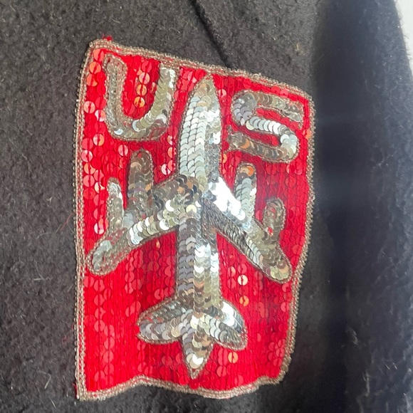 Vintage jeanette kastenberg embroidered insideout sweater size medium - Picture 3 of 3